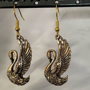 Swan Earrings